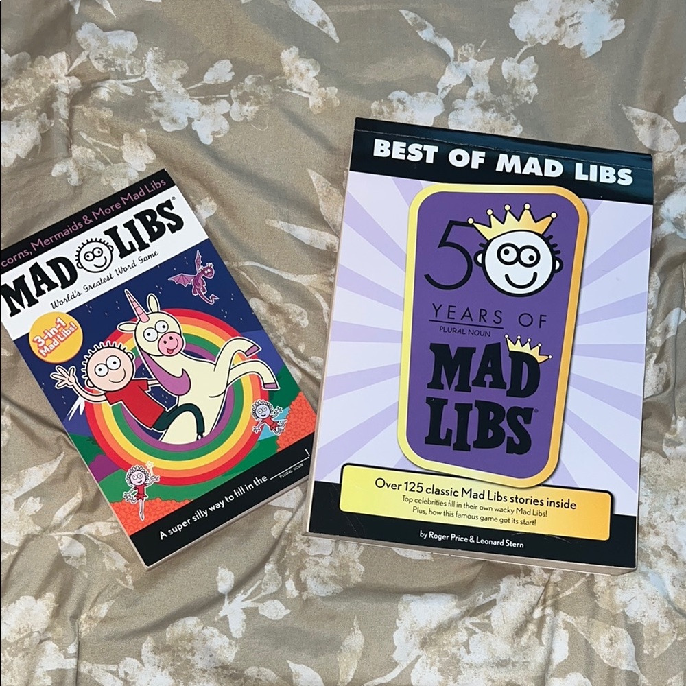 Mad Libs Book Set of 2 NEW